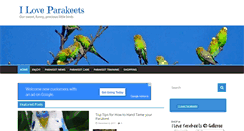 Desktop Screenshot of iloveparakeets.com