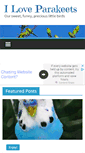 Mobile Screenshot of iloveparakeets.com